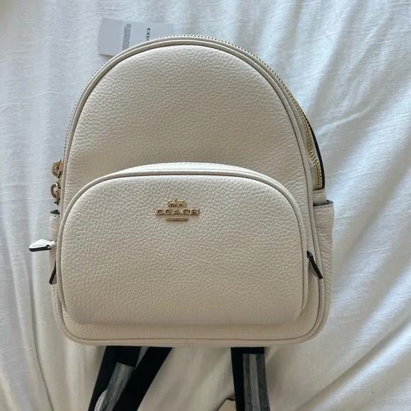 Brand new never used Coach Court backpack NWT Coach Court Backpack In Signature Canvas CZ176 Tan  main image 4